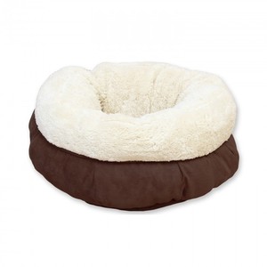 <span class=keywords><strong>Cama</strong></span> grande de lujo para mascotas, superventas en <span class=keywords><strong>Amazon</strong></span>, lavable, para gatos, rosquilla, color gris, marrón suave - Product Image 4