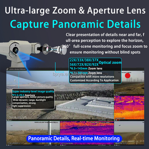 200 Meter nông nghiệp tầm xa khoảng cách kép cảm biến <span class=keywords><strong>Zoom</strong></span> <span class=keywords><strong>PTZ</strong></span> chuyển động giám sát nhiệt CCTV wirec <span class=keywords><strong>Camera</strong></span> An Ninh biển - Product Image 3