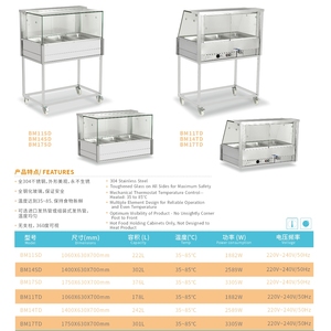 Baño María de Acero Inoxidable 304 de 200L con Control de Temperatura de 24 Horas (35~75°C), Función de Mantenimiento de Calor y Relleno Automático de Agua - Product Image 2