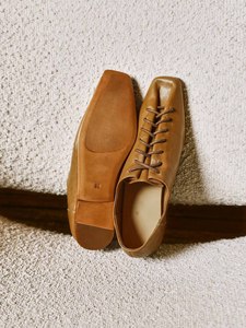 Scarpe da Derby in vera pelle di montone lavata Ultra morbida e traspirante con lacci piatti eleganti Vintage fatte a mano da <span class=keywords><strong>donna</strong></span> - Product Image 4
