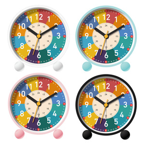 Réveil numérique 24 heures pour enfants, horloge de chevet silencieuse avec veilleuse pour l'éducation précoce des étudiants - Product Image 2