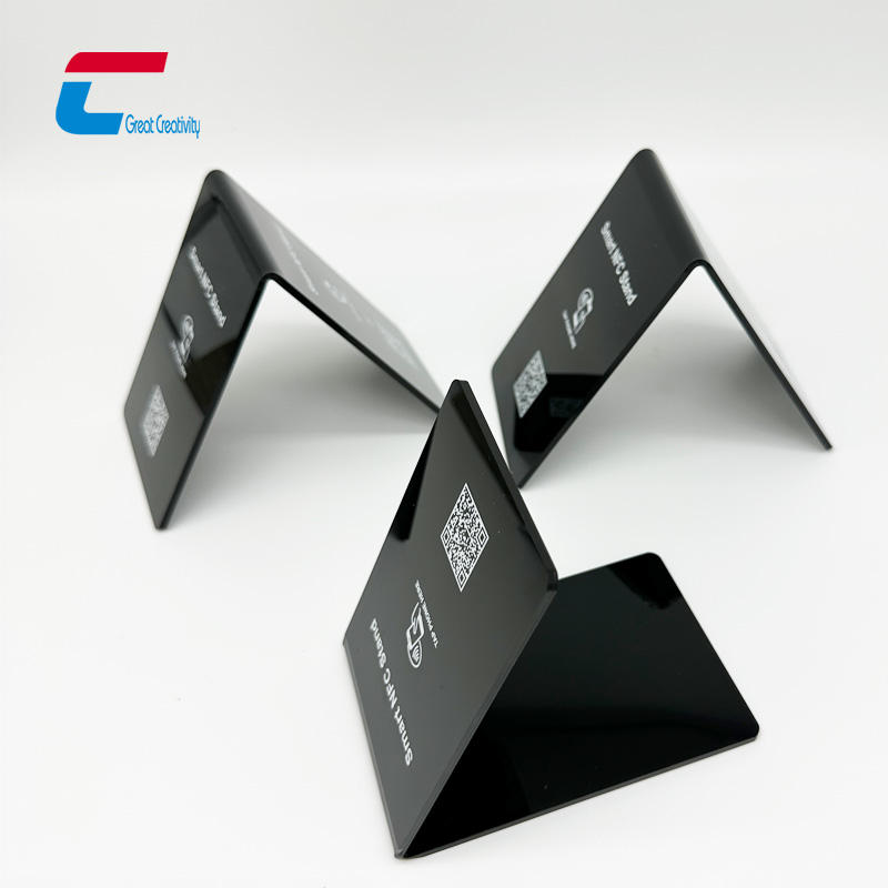 Custom Acrylic NFC Social Media Display - Google Review Stand