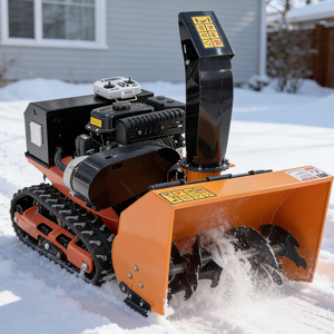 Robot souffleur de neige électrique télécommandé, alimenté par <span class=keywords><strong>batterie</strong></span>, sur chenilles, machine <span class=keywords><strong>autonome</strong></span> pour le déneigement des routes, des maisons et des espaces commerciaux - Product Image 2