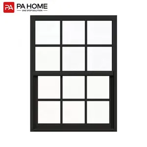 PA美国标准双层玻璃pvc铝双挂窗格栅设计