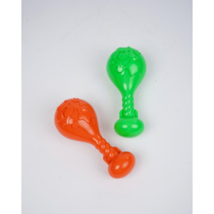 Hochet musical en forme d'ampoule avec notes musicales en relief et un son clair et fort. - Product Image 1