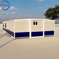 Maison préfabriquée modulaire WinFair à installation rapide, Paraguay, extensible avec salle de bain, pour logement temporaire / abri