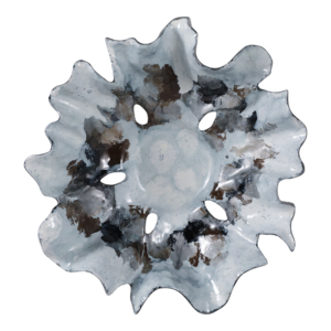 Ciotola decorativa in alluminio con volantini per tavolino da caffè e piano cucina, centrotavola decorativo - Product Image 6