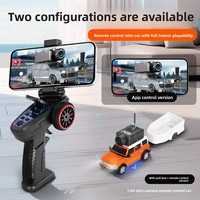 Mini Mustang FPV 1:64, voiture télécommandée avec transmission d'images Bluetooth 2.4G, modèle de voiture RC, jouet