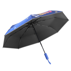<span class=keywords><strong>Parapluie</strong></span> pliant anti-rebond automatique 8k pour les filles de l'école primaire Conception de bande réfléchissante classique pour les jours de pluie ensoleillés - Product Image 5