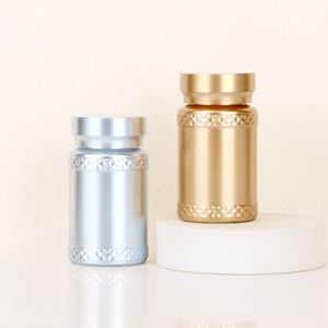 Envases Metálicos de Plástico con Tapa de Rosca, Frascos de Almacenamiento Personalizados para Suplementos y Cosméticos - Product Image 1