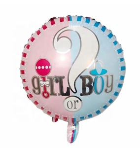 18 pollici Della Ragazza o Ragazzo di Genere Rivelare Rotondo Fogli di Mylar Palloncini Ragazzo o Una Ragazza Baby <span class=keywords><strong>Shower</strong></span> Decorazioni Ragazzo o Una Ragazza banner e Palloncini - Product Image 4