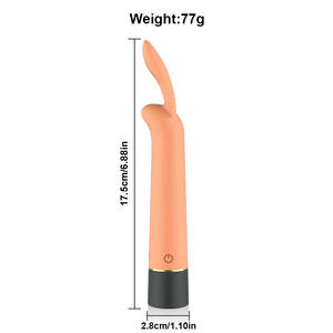 Wiederauf ladbarer Sexspielzeug vibrator, 10 Vibrations modi Kaninchen vibrator, wasserdichter Silikon kugel vibrator mit flackernden Hasen ohren - Product Image 4