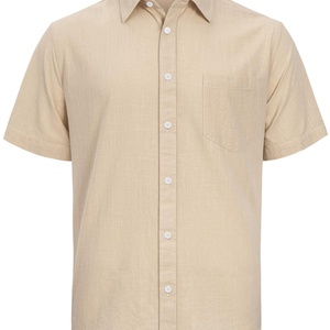 Chemises d'été légères à boutons pour hommes, en coton respirant, avec logo personnalisé, idéales pour la plage et les voyages - Product Image 5