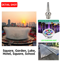 Fuente de Agua Musical Danzante a Gran Escala con Luces LED DMX512 para Jardín Exterior y Parque