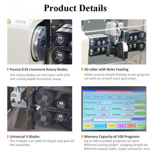 Máquina Peladora de Cables Coaxiales Totalmente Automática en Venta, Máquina Peladora de Cables con Cuchilla Rotatoria Programable - Product Image 6