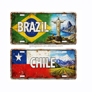 Plaque d'immatriculation souvenir en métal <span class=keywords><strong>Cuba</strong></span> Jamaïque, design de voiture vintage, décoration murale rétro, panneau fantaisie pour bar et maison - Product Image 5
