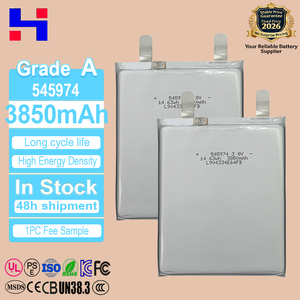 厂家直销 545974 3.8V 3850mah 锂电池 OEM Pe702025 迷你 3.7v 2400mah 在线购买 1000 Mah 锂电池，适用于笔记本电脑和手机 - Product Image 1