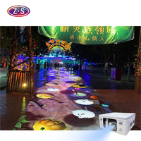 Projecteur extérieur de projection de plancher interactif de prix usine 80 + scènes montrent l'équipement interactif de la publicité au sol