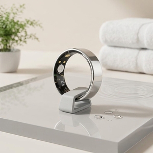 Fabricante de Anillos de Fitness, Anillo Inteligente Plateado al por Mayor, Monitor de Salud Compatible con iOS y Android, Monitor de Grado Médico, Anillo Inteligente Della Salute - Product Image 1