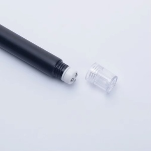 D19mm <b>Plastic</b> Black Empty Cosmetic <b>Tube</b> With 3Ball Massage Head Cap 5layers For Eyes Cream <b>Tube</b> Packaging - Product Image 2