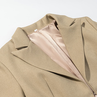 Ensemble tailleur 2 pièces pour femme 2026 : veste à revers élégante et pantalon droit rétro, idéal pour les loisirs et la mode