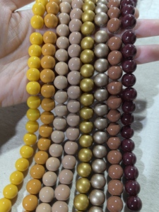 Stock for Sale Brown 10mm Non Trace <strong>Glass</strong> <strong>Beads</strong> with Drilled Hole Colorful <strong>Glass</strong> <strong>Bead</strong> for Jewelry and Bracelet Making