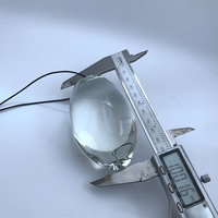 Dildo en verre borosilicate résistant à la chaleur de 60 mm, masseur de point G, en forme de poinçon, transparent, écologique, jouet sexuel YFSJ Gay