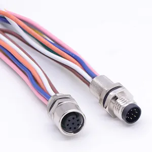 2 pines 3 pines 4 pines M8 conector impermeable M6 M12 M8 cable conector