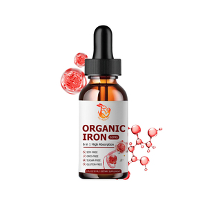 High Potency <b>6</b>-In-1 Organic <b>Iron</b> Liquid Drops Non GMO <b>Iron</b> Supplement Boost Muscle Function Alleviate Fatigue 30ml Liquid Drops - Product Image 1