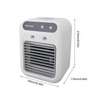 Ventilateur brumisateur humidificateur USB, mini ventilateur rafraîchisseur d'air évaporatif, mini ventilateur 3 vitesses, brumisateur personnel rafraîchisseur d'air