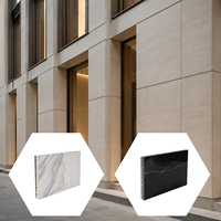 Panel de Piedra Natural con Diseño de Panal de Abeja |   Panel de Pared de Piedra Ligero |   Sistema de Revestimiento de Edificios de Primera Calidad