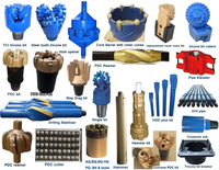 Mèches de forage diamantées DTH, PDC et tricone de différentes tailles et types, neuves, fabriquées en Chine, pour l'exploitation minière, le pétrole, le gaz et le forage de puits d'eau.