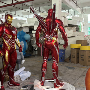 Venta de Fábrica: Estatuas de Personajes de TV y Cine de <span class=keywords><strong>Marvel</strong></span> Iron Man, Esculturas de Superhéroes de Fibra de Vidrio de Alta Calidad para Exhibición - Product Image 6