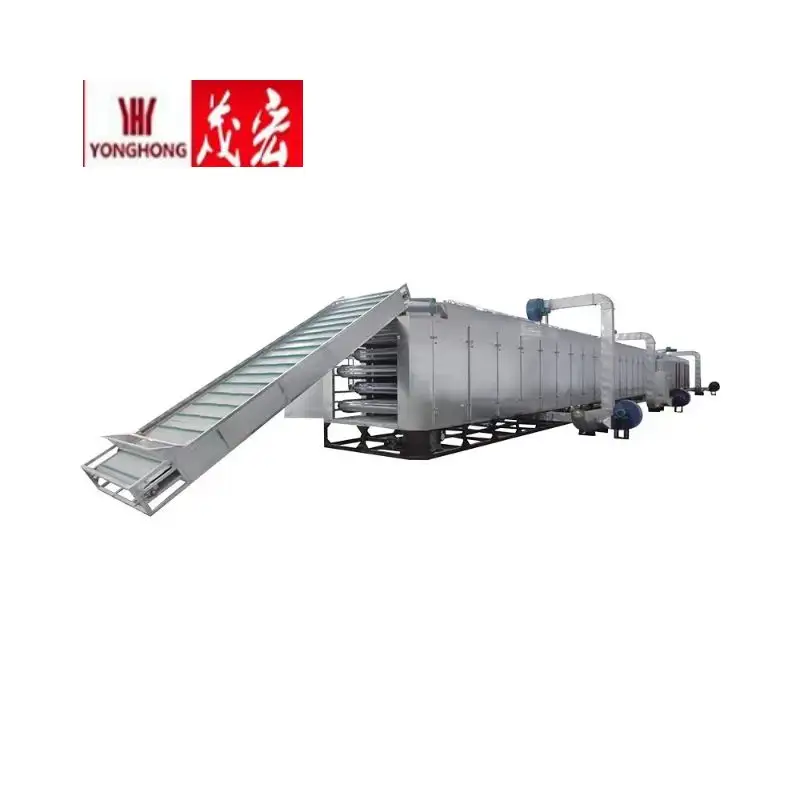 Manufactory Direct PLC control DW-2-8 Single-layer Mesh-Beit Dryer for synthetic rubber