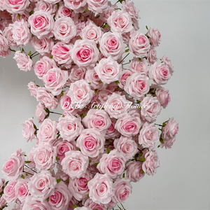 Arche de fleurs d'amour personnalisable de haute qualité, toile de fond de fleurs de mariage, décoration d'arche de fleurs - Product Image 3