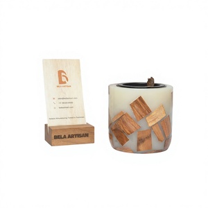 Brûleur à Bakhoor en bois et résine en gros |   Brûleur d'encens artisanal écologique de style arabe par Bela Artisan - Product Image 1