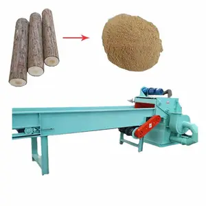 Industrial Wood Tree Branches Crusher Wood Logs Sawdust Hammer Mill biomass fuel production crusher for making wood pellets