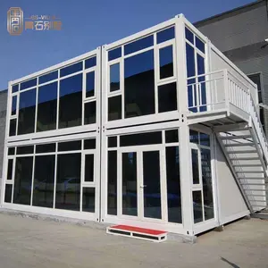 Rumah Kontainer Kaca Dinding Gimow Pabrikan Biaya Rendah