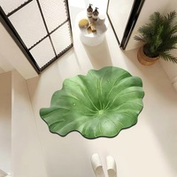 Tapis de porte de salle de bain personnalisé OEM en forme d'alien anime Kawaii, antidérapant, en boue de diatomée, avec fonction d'absorption d'eau
