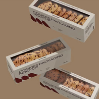 Boîte d'Emballage Personnalisée avec Logo Imprimé en Papier pour Biscuits, Boulangerie, Pain et Cookies