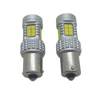 Feux de signalisation LED bicolores Canbus T20 30SMD 1156 1157 7440 7443 3156, ampoules LED pour phares de voiture H4 H7