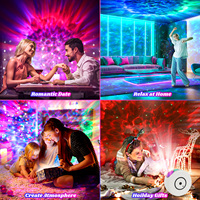 Lampe de projecteur télécommandée intelligente pour la maison Projecteur de ciel étoilé Ampoule LED avec haut-parleur Veilleuse Lampe de projecteur coucher de soleil