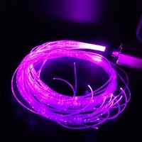 Kit d'éclairage à fibres optiques LED PMMA IP65 pour salles sensorielles Snoezelen pour enfants, tapis, lustre, rideau, lampe de projection