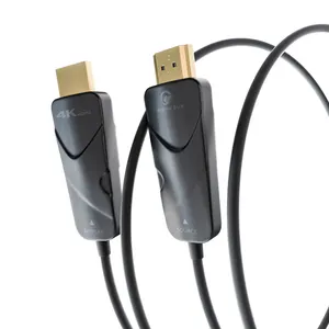 HDMI 2.0 Kabel Slim פטנט כבל תמיכה ARC 4K 60Hz 18 5gbps סופר מהירות זהב ציפוי פעיל אופטי OM3 סיבים אופטי HDMI כבל