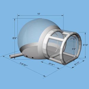 Hot bán trẻ em bên bóng bay vui vẻ nhà bong bóng khổng lồ rõ ràng bong bóng bơm hơi lều - Product Image 5