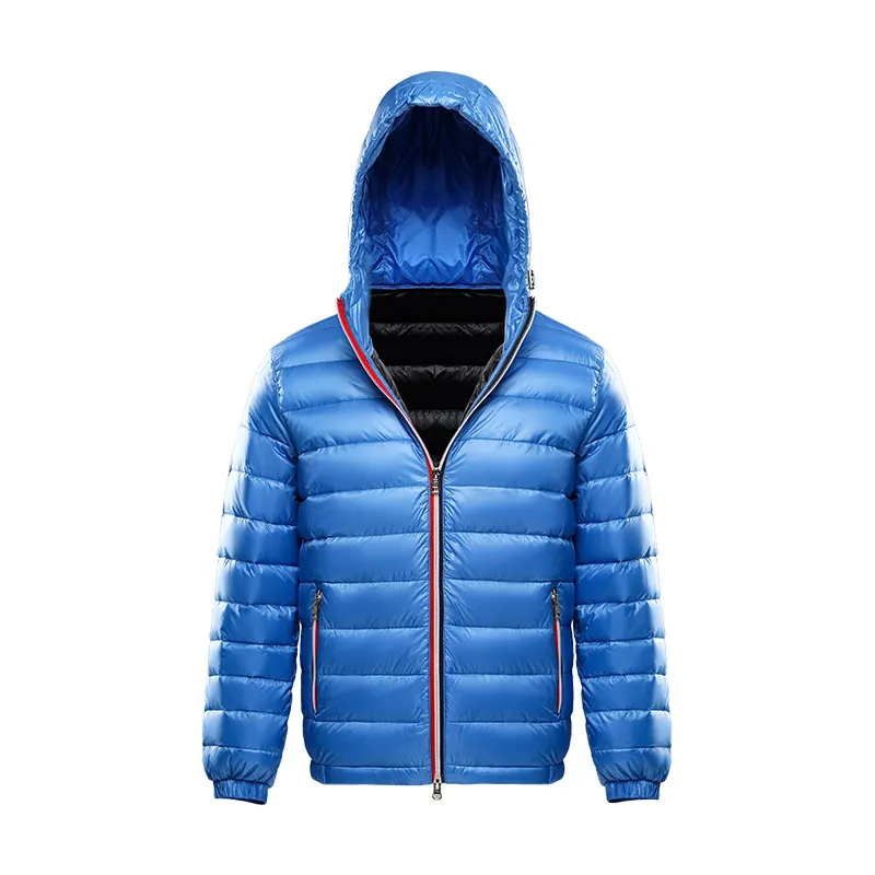Winter Lightweight Warm Padded Hooded Jackets Coat 2023 thin packable bubble Ultralight Puffer Jacket For Men