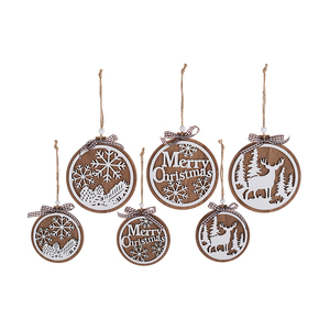 <span class=keywords><strong>Buon</strong></span> <span class=keywords><strong>natale</strong></span> auguri ciondolo legno di cervo albero di <span class=keywords><strong>natale</strong></span> appeso ornamento festa fornitura regalo - Product Image 3
