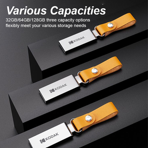 Kodak K122 Metal <b>USB</b> <b>2.0</b> Flash Drive with Leather Strap - Product Image 5
