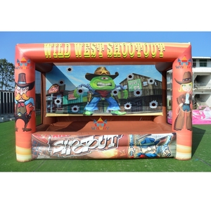 Juego <span class=keywords><strong>de</strong></span> Tiro Inflable con Temática <span class=keywords><strong>de</strong></span> Vaquero del Oeste, con Inyector <span class=keywords><strong>de</strong></span> Bolas, Material <span class=keywords><strong>de</strong></span> PVC, Certificado EN71, Fácil <span class=keywords><strong>de</strong></span> Instalar, para <span class=keywords><strong>Juegos</strong></span> <span class=keywords><strong>de</strong></span> Carnaval - Product Image 1