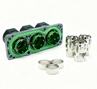 Connecteurs de bornes de batterie de voiture, connecteur de chargeur EV à 3 broches haute intensité, boîtier en nylon, étanche IP67 pour contrôleur de moteur EV UVW